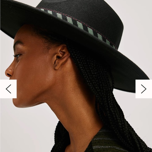 Stylish Black Fedora Hat with Patterned Band